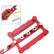 Self Centering Doweling Jig Woodworking Joinery Hole Drill Guide with 1/4 5/16 3/8 Inch Positioner Locator Tool Red Wave Hardware Precise Punch Drilling Jig Kit