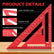 Carpenter Square, Aluminum Rafter Square with MM Markings Only, Metric Layout Tool for Woodworking Framing and DIY, Red