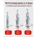 Molly Bolts for Drywall Plaster Walls (0.12"-1.28"), 90 PCS in 3 Sizes, Heavy Duty Hollow Wall Anchors with Setting Tool, Perfect for TVs, Curtain Rods, Mirrors, Towel Racks, Up to 55 lbs