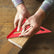 Carpenter Square, Aluminum Rafter Square with MM Markings Only, Metric Layout Tool for Woodworking Framing and DIY, Red