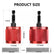 1/2" & 3/4" & 1" Copper Pipe Cleaner Set for Drill, with 1/4" Hex Shank & 9Brush Blades Plumbing Tools for Removing Rust, Stains & Paint from Copper & Metal Pipes (red)