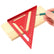 Carpenter Square, Aluminum Rafter Square with MM Markings Only, Metric Layout Tool for Woodworking Framing and DIY, Red
