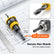 Drill Bit Depth Stop Collars 4 piece Countersink Drill Bit Set with Depth Stop Adjustable Four Flute Bits for Hidden Screw Woodworking Red