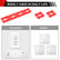 Outlet Spacers for Electrical Box, 48 PCS Spacers for Box Extender Kit, Plastic Wall Plate Spacer, Tile Backsplash Shims for Loose Outlet/Switch Repair (Stackable)
