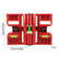 Magnetic Post Level, 270° Adjustable Folding Post Level with 3 Vials