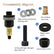 Carbon Steel Head Rivet Nut Tool Kit M3-M12 7 Mandrels Drill Rivnut Nut Set | Threaded Rivnut Insert Nuts Set Manual Electric Drill Operated Hand Riveter Gun Accessories for Metal Agricultural Automotive