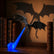 Dragon Bookshelf Nook Light, 3D Printed Fantasy Sculpture with Spread Wings Choose from 4 Color Duos , Stable Shelf Accent for Desk, Library, or Collector Display