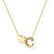 Heart Initial Necklace for Women Teen Girls 14K Gold Plated A-Z