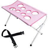 Collapsible Mesh Pet Grooming Hammock Stand, Bathing Station for Small Pets