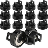 24 Pieces Magnet Zip Tie Mount 22 mm Heavy-duty Magnetic Zip Tie Mounts 22LBS Strong Multipurpose Wire Cable Holder Mount for Home Office Wire Management Marine Electrical Wiring