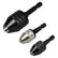 3Pieces Keyless Drill Chuck Adapter Set, 1/4 Inch Hex Shank Quick Change Drill Bit Converter, 0.3-3.6mm and 03.-6.5mm and 0.6-8mm for Impact Drivers and Power Drills Compatible with Milwaukee, DeWalt, Makita