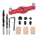 Dowel Jig Kit Centering Line Scriber Center Locator Woodworking Tools for Drilling Hole Positioner Drill Jig and Wear Drill Bits