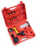 Brake Bleeder Vacuum Pump Kit, Automotive Vacuum Brake Bleeding Tool for Flush Brakes | Manual Brake Fluid & Power Steering Fluid Extractor, Self Brake Bleed Kit for Motorcycle & Car, Red