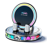 15W Car Mount Charger with 7-Color RGB Light, Car Phone Holder for Your Car, Horizontal Mode Wireless Charging, 360° Rotating Strong Suction Mount for iPhone 17 Pro Max 16 15 14 13 12