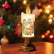 Christmas Flameless Candles, Snow Globe Candles Light with Fluttering Sequins, Battery Operated Taper Candles for Home Party Christmas Decorations