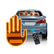 Car Finger Light with Remote, Light Up Middle Finger for Car, LED 4 Gestures, Funny Back Window Sign, Hottest Gifted Car Accessories