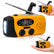 Emergency Wind Up Weather Radio, Hand Crank Solar AM/FM Radio with LED Torch, IPX3 Waterproof Emergency Radios for Camping, Home, Hiking