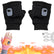 Heated Gloves Portable Heating Gloves with Digital Display,Rechargeable Heated Gloves,Smart Thermostatic Heated Fingerless,for Outdoor Work, Cycling, Skiing