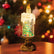 Christmas Flameless Candles, Snow Globe Candles Light with Fluttering Sequins, Battery Operated Taper Candles for Home Party Christmas Decorations