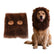 Dog Lion Mane Costume with Ears Realistic Wig Pet Costumes