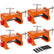 Cabinet Clamps, Cabinetry Clamps Cabinet Face Frame Clamps Cabinet Installation Clamps Cabinet Tools with Two Side Screws and Alignment Plate, 2 Pack, Up to 440 lbs Load Capacity, Orange