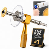 1-1/4" pvc inside pipe cutter metal tool with diamond grinding wheel and guide carbide for cast iron removal positioning hand operated adjustable depth kit drill grit cutting