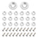 20PCS Bumper Fender Washer Bolt, M6×20mm Aluminum Alloy Engine Bay Dress Up Bolts Fasteners Kit, CNC Finishing Fender Washer JDM Car Modification Installation Hardware Kit