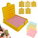New Sticky Note Stencil, Sticky Note Holder with Five Templates, Suitable for 3x3 Inch Sticky Notes, Perfect for to-Do Lists, Home, Office, Reusable Sticky Notes Dispenser