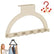 Over The Door Hanger Organizer, Over-The-Door Hanger Rack, 6 Hook Over The Door Hooks for Hanging, No Drill Space Saving Towel Rack Organizer for Coats Towels Bedroom Bathroom