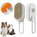4-in-1 Pet Grooming Brush with Water Spray for Dogs & Cats, Silicone