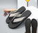 Fun and novel flip-flops featuring a unique hidden finger-pattern print; casual beach sandals with non-slip rubber soles, perfect for the pool, vacations, outdoor showers, and more.
