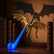 Dragon Bookshelf Nook Light, 3D Printed Fantasy Sculpture with Spread Wings Choose from 4 Color Duos , Stable Shelf Accent for Desk, Library, or Collector Display