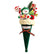 Christmas Cone Bouquet, Tabletop Centerpiece with Plush Flower