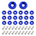 20PCS Bumper Fender Washer Bolt, M6×20mm Aluminum Alloy Engine Bay Dress Up Bolts Fasteners Kit, CNC Finishing Fender Washer JDM Car Modification Installation Hardware Kit