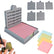 New Sticky Note Stencil, Sticky Note Holder with Five Templates, Suitable for 3x3 Inch Sticky Notes, Perfect for to-Do Lists, Home, Office, Reusable Sticky Notes Dispenser