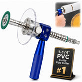 1-1/4" pvc inside pipe cutter metal tool with diamond grinding wheel and guide carbide for cast iron removal positioning hand operated adjustable depth kit drill grit cutting