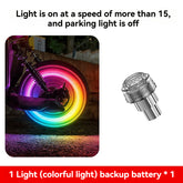 LED RGB Tire Valve Stem Lights, Motion Sensor Auto Activated Wheel Decor Lamp, Multi-Color Waterproof Tire Rim Light for Motorcycles, Scooters & Bicycles