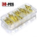 15/30-PCS Soft Plastic Fishing Lures, Grass Shrimp Shape Fishing Equipment - Realistic Swim Micro Bait for Freshwater/Saltwater, Easy Hookups Fishing Accessories, Bass Lure