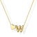 Heart Initial Necklace for Women Teen Girls 14K Gold Plated A-Z