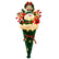 Christmas Cone Bouquet, Tabletop Centerpiece with Plush Flower