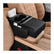 Car Center Console Armrest Pillow, Memory Foam Leather 4 in 1 Vehicle Arm Rest Cover with Tissue Box 2 Side Storage Bag Cup & Phone Holder, Auto Armrest Cushion, Universal Fit (Orange)