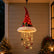 Iighted Santa Hat Hanging Chandelier, Christmas Home Decor