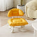 Rolling Work Stool with Backrest, Padded Plastic Seat for Office