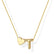 Heart Initial Necklace for Women Teen Girls 14K Gold Plated A-Z