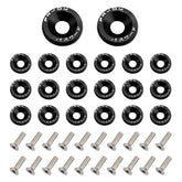 20PCS Bumper Fender Washer Bolt, M6×20mm Aluminum Alloy Engine Bay Dress Up Bolts Fasteners Kit, CNC Finishing Fender Washer JDM Car Modification Installation Hardware Kit