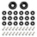 20PCS Bumper Fender Washer Bolt, M6×20mm Aluminum Alloy Engine Bay Dress Up Bolts Fasteners Kit, CNC Finishing Fender Washer JDM Car Modification Installation Hardware Kit
