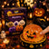 Halloween Squishy Collectible Figurine,Pumpkin Shaped Decor,Random Style