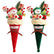Christmas Cone Bouquet, Tabletop Centerpiece with Plush Flower