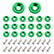 20PCS Bumper Fender Washer Bolt, M6×20mm Aluminum Alloy Engine Bay Dress Up Bolts Fasteners Kit, CNC Finishing Fender Washer JDM Car Modification Installation Hardware Kit