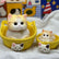 Mom &amp; Baby Cat Squishy Set with Matching Woven Baskets, Cute Slow-Rebound Stress Relief Toy